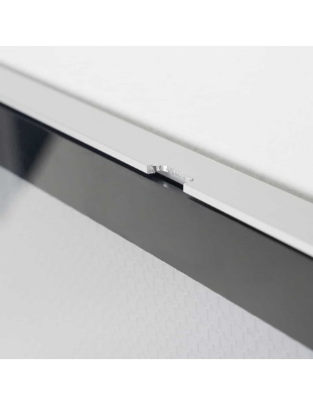 Cornice Magnetica da Parete in Alluminio Nero Lucido Orientabile