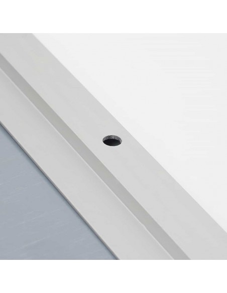 Cornice Magnetica da Parete in Alluminio Nero Lucido Orientabile