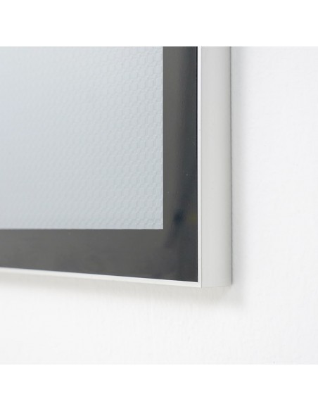 Cornice Magnetica da Parete in Alluminio Nero Lucido Orientabile
