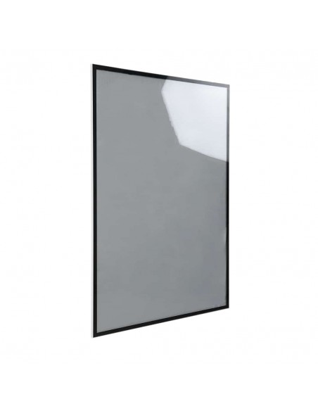 Cornice Magnetica da Parete in Alluminio Nero Lucido Orientabile