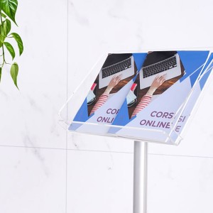 Espositore a Leggio da Terra in Plexiglass A4 Orizzontale - DANIELI