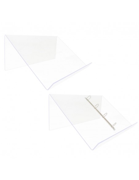 Leggio da banco in plexiglass trasparente 50x30 cm