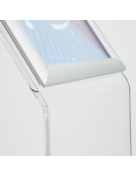 Espositore da Terra in Plexiglass con Cornice a Scatto A4