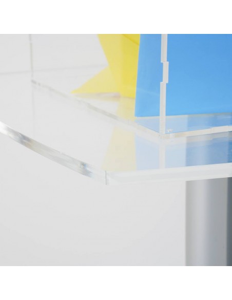 Urna in Plexiglass da Terra con Chiave e Tavolino