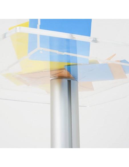 Urna in Plexiglass da Terra con Chiave e Tavolino
