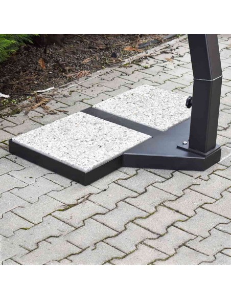 Ombrellone da giardino Rotondo a braccio laterale in alluminio
