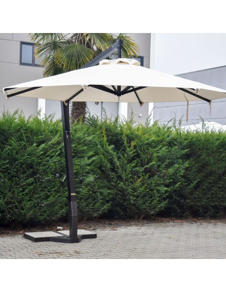 Ombrellone da giardino Rotondo a braccio laterale in alluminio