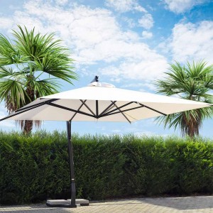 Ombrellone da giardino Rettangolare braccio laterale in alluminio - DANIELI