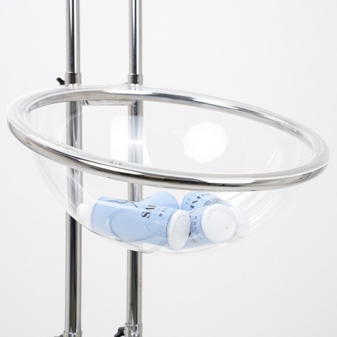 Espositore da Terra con 2 Mezze Sfere in Plexiglass - DANIELI