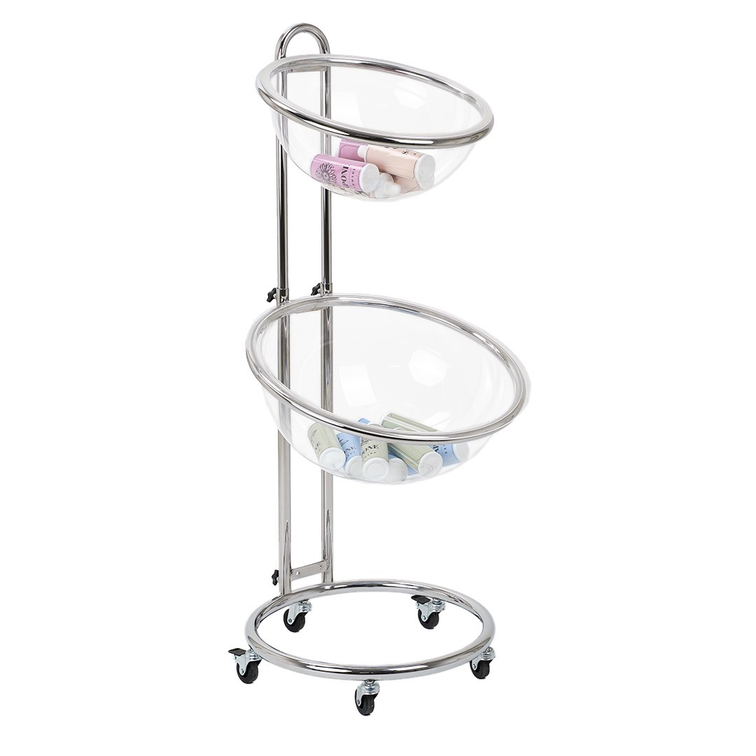 Espositore da Terra con 2 Mezze Sfere in Plexiglass - DANIELI