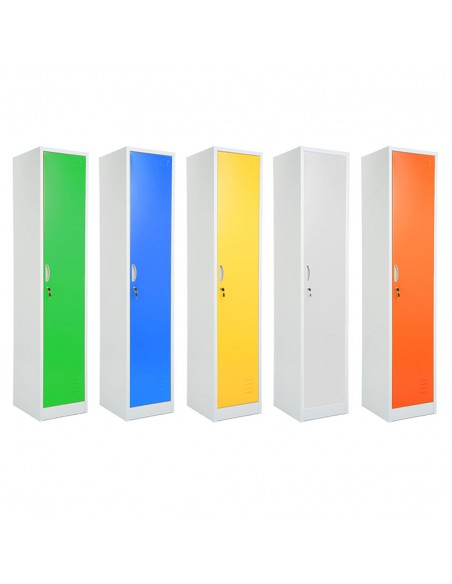 Armadietto Spogliatoio ad 1 Anta in Metallo Colorato