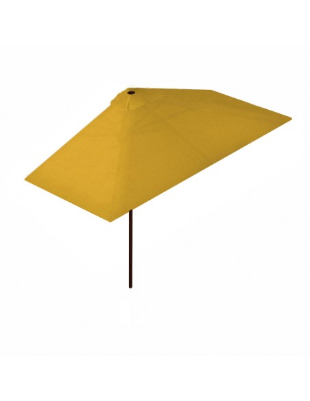 Mezzo ombrellone a parete giallo senza balza