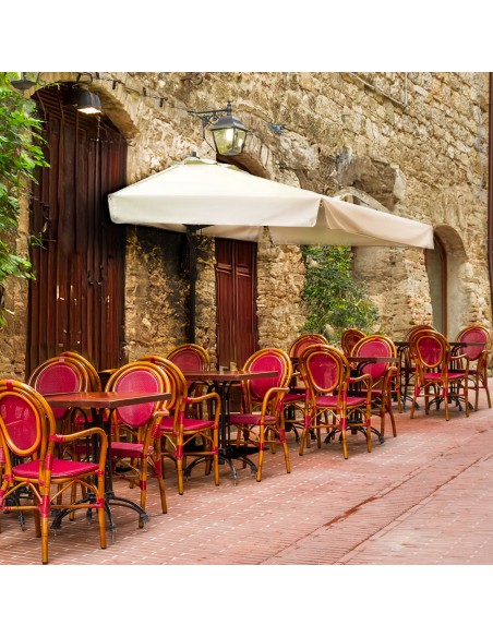 Mezzo ombrellone a parete per bar e terrazzo