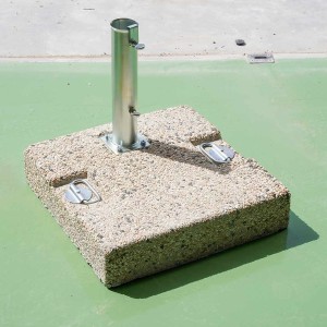 base in cemento graniglia con maniglie - DANIELI
