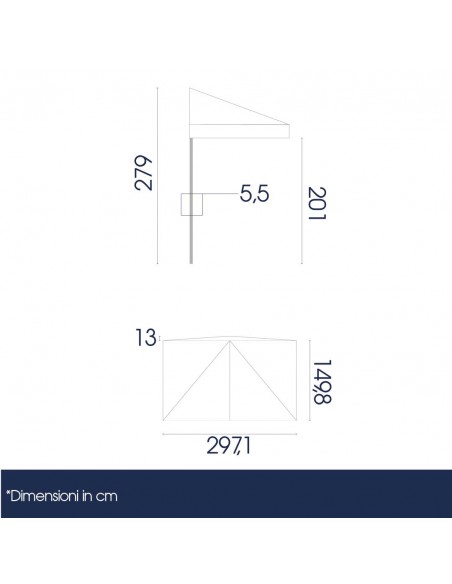 dimensioni ombrellone 1,5x3