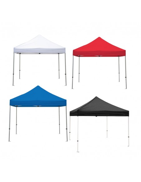 Gazebo 3x3 Pieghevole in Alluminio con Copertura Bianca Impermeabile