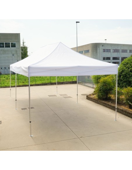 gazebo 4x8 con telo bianco