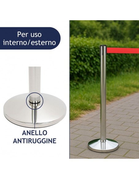 colonnina segnapercorso da esterno