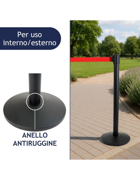 colonnina segnapercorso da esterno