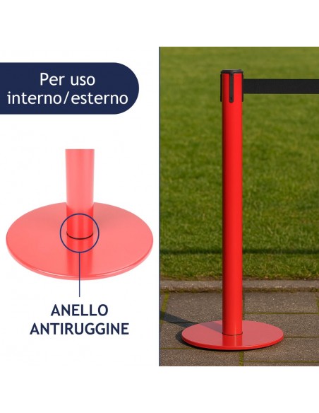 colonnina segnapercorso da esterno