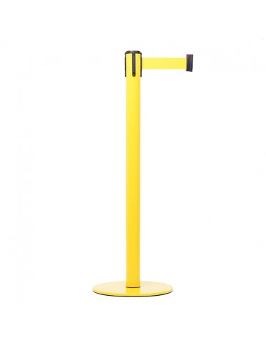 Colonnine Segnapercorso GIALLO con Nastro da 3 Metri blu