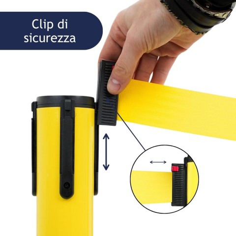 colonnina segnapercorso con clip di sicurezza - DANIELI