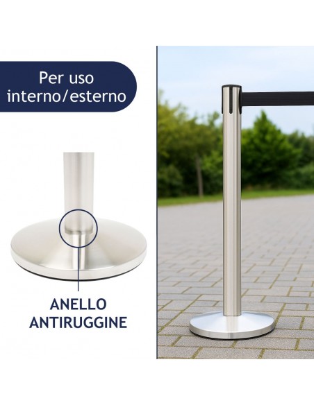 colonnina segnapercorso da esterno