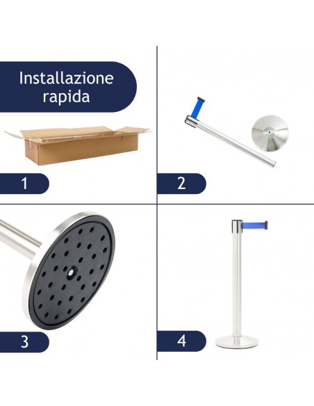 istruzioni di montaggio colonnina segnapercorso