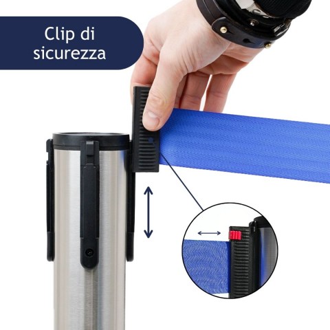 colonnina segnapercorso con clip di sicurezza - DANIELI