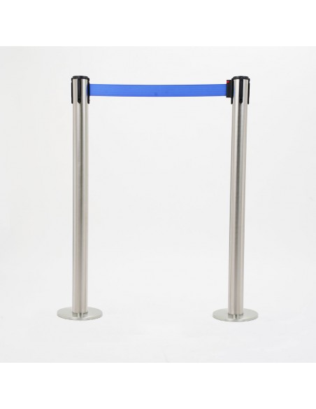 colonnina segnapercorso con base magnetica e nastro blu