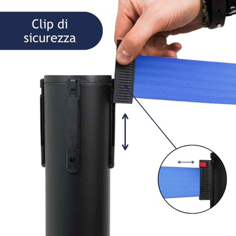 colonnina segnapercorso con clip di sicurezza - DANIELI