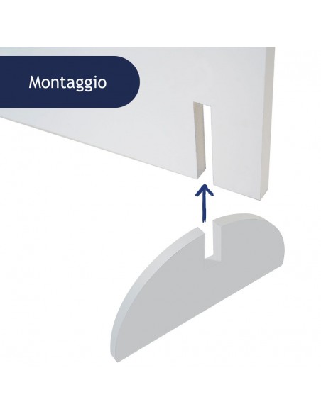 montaggio del totem per interni pubblicitario