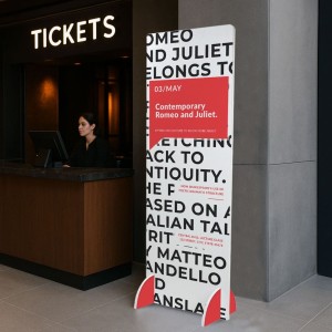 totem pubblicitario da interno stampabile 60x180 cm - DANIELI
