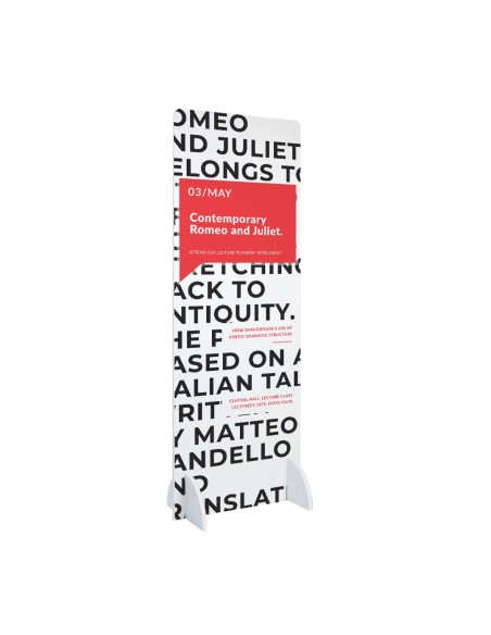 totem pubblicitario da interno