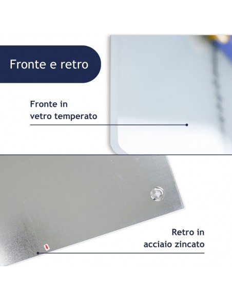 Lavagna in Vetro Bianca Magnetica - Danieli HO.RE.CA