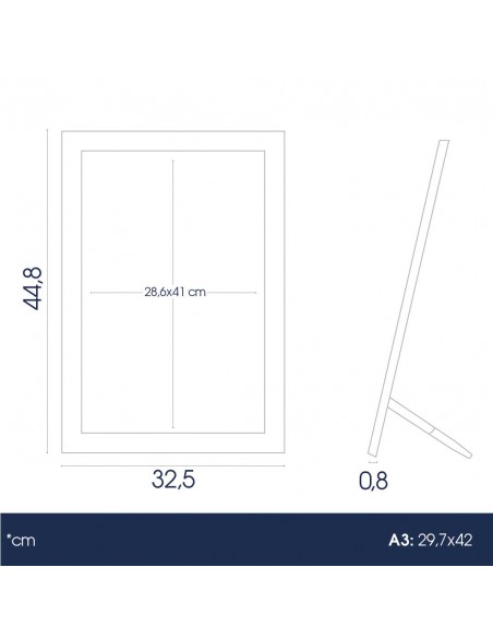 Espositore per Avvisi a LED con Apertura Magnetica da Banco o da Parete