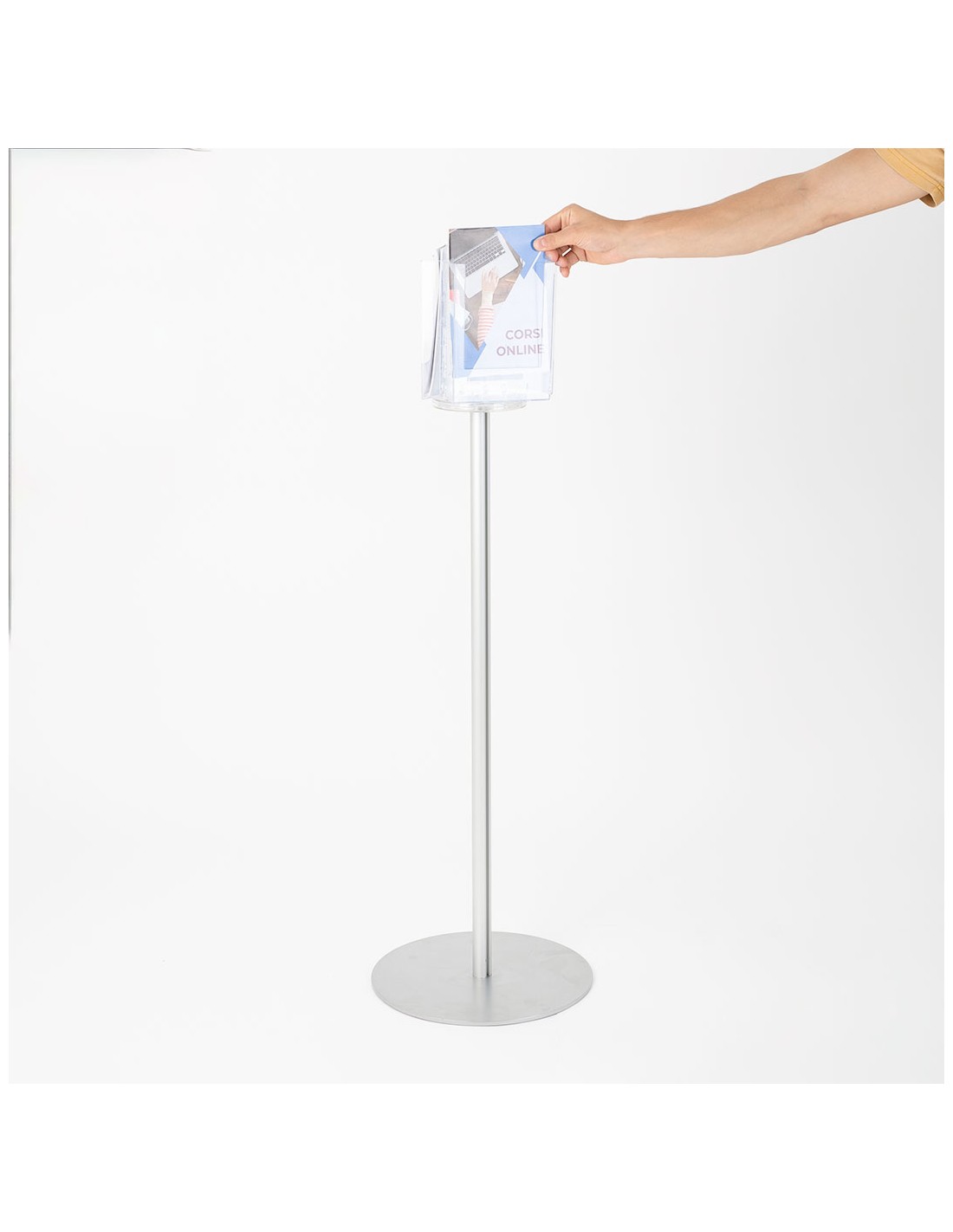 Espositore Porta Depliant A5 In Acrilico Trasparente Danieli – Per Banco O Tavolo, Capiente E Resistente, Per Volantini, Brochure E Menu