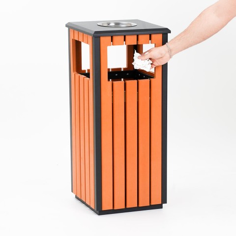 porta rifiuti per arredo urbano - DANIELI