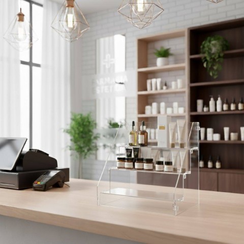 espositore da banco a scaletta per prodotti - DANIELI