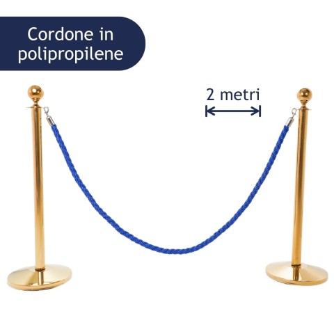 Cordone segnapercorso blu in polipropilene - DANIELI