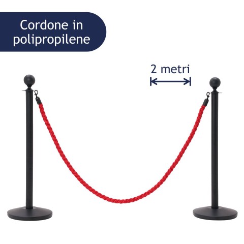 Cordone segnapercorso in polipropilene rosso - DANIELI