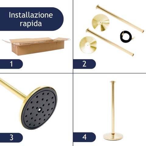 Colonnina segnapercorso installazione rapida - DANIELI