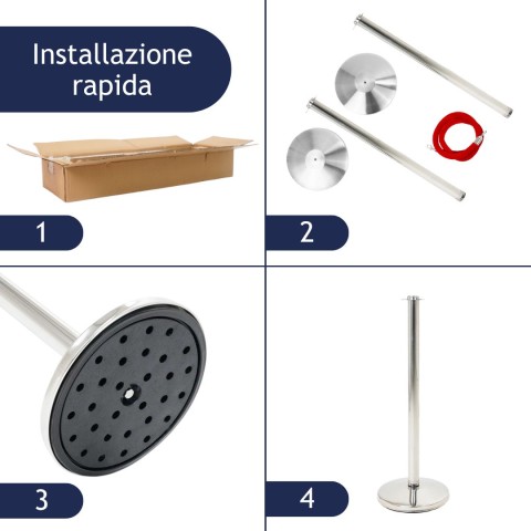 Colonnina segnapercorso installazione rapida - DANIELI