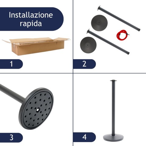 Colonnina segnapercorso installazione rapida - DANIELI
