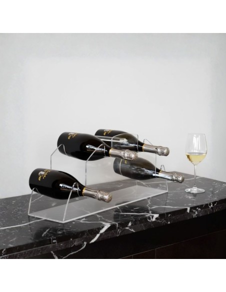 Portabottiglie vino in plexiglass
