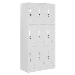 armadietto porta zaini a 9 posti bianco - DANIELI