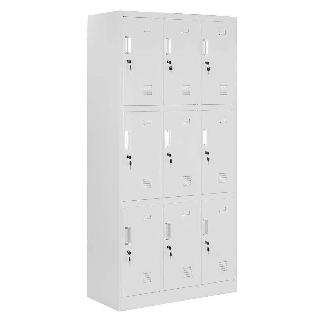 armadietto porta zaini a 9 posti bianco - DANIELI