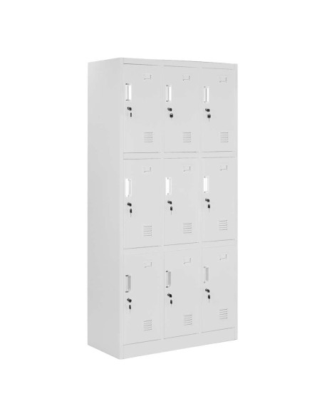 armadietto porta zaini a 9 posti bianco