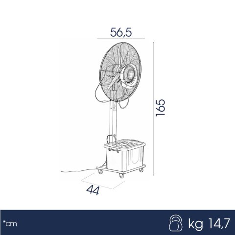 Ventilatore a Piantana con Nebulizzatore - Danieli Ho.Re.Ca. - DANIELI