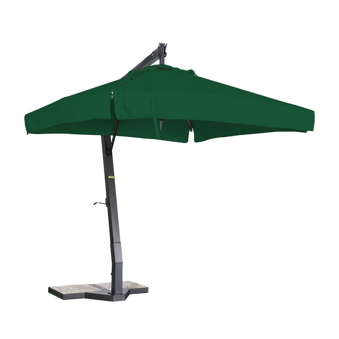 Ombrellone da giardino Quadrato con braccio laterale in alluminio - DANIELI